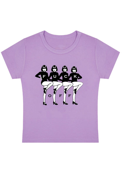 Curvy F Off Dancing Girls Baby Tee