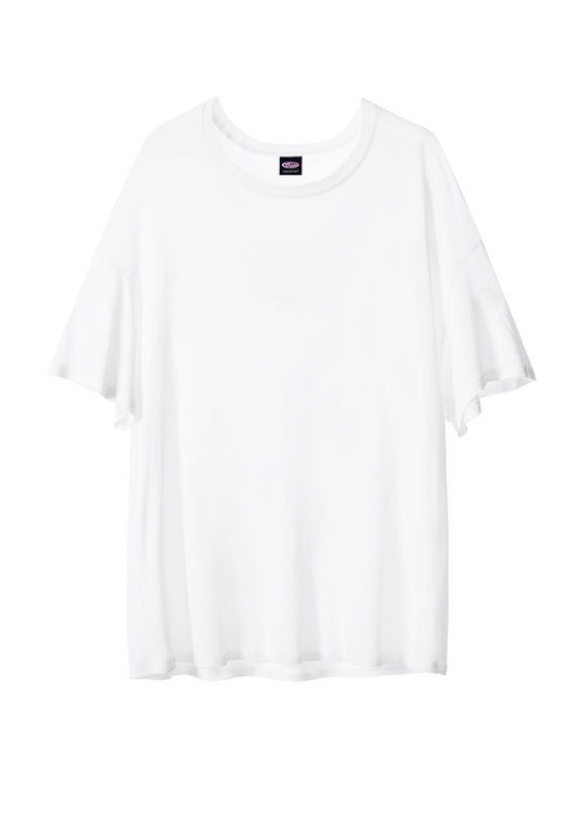 Plain Y2K Sheer Boyfriend Tee Cherrykitten
