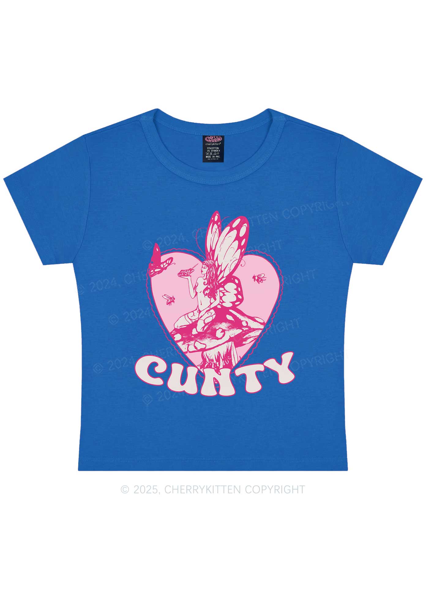 Butterfly Cxnty Y2K Baby Tee Cherrykitten