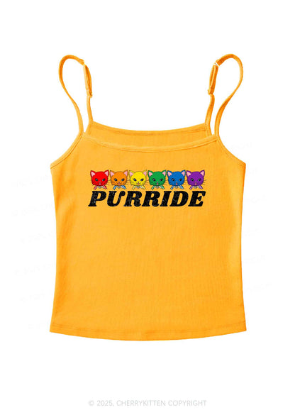 Purride Cat Pride Y2K Spaghetti Strap Cami Cherrykitte