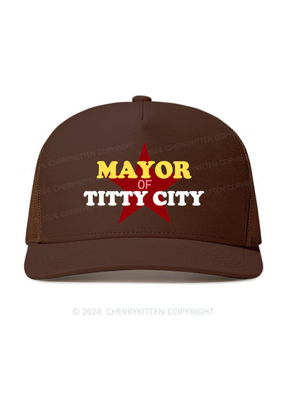 Mayor Of City Y2K Trucker Mesh Hat Cherrykitten