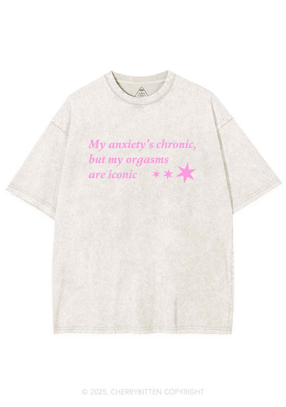Anxiety Chronic Y2K Shirts Washed Tee Cherrykitten