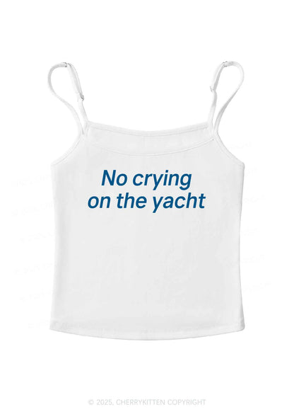 No Crying On Yacht Y2K Spaghetti Strap Cami Cherrykitten