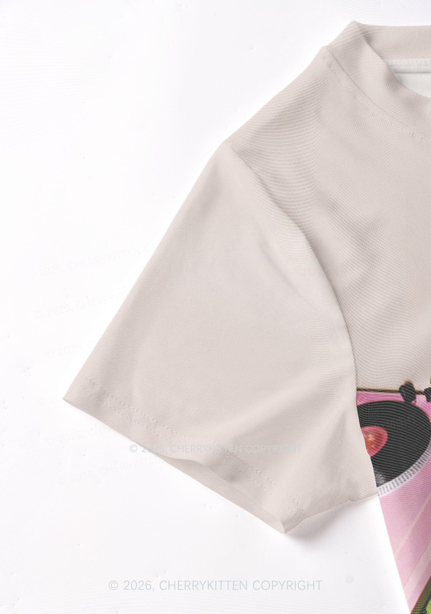 Red Panda DJ Y2K Mesh Crop Top Cherrykitten