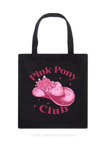 Pink Pony Club Y2K Canvas Tote Bag Cherrykitten