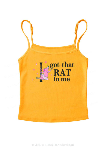 Got Rat In Me Y2K Spaghetti Strap Cami Cherrykitten