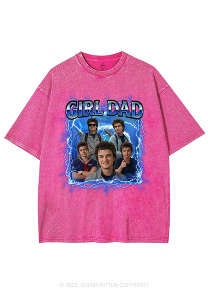 Girl Dad Y2K Shirts Washed Tee Cherrykitten