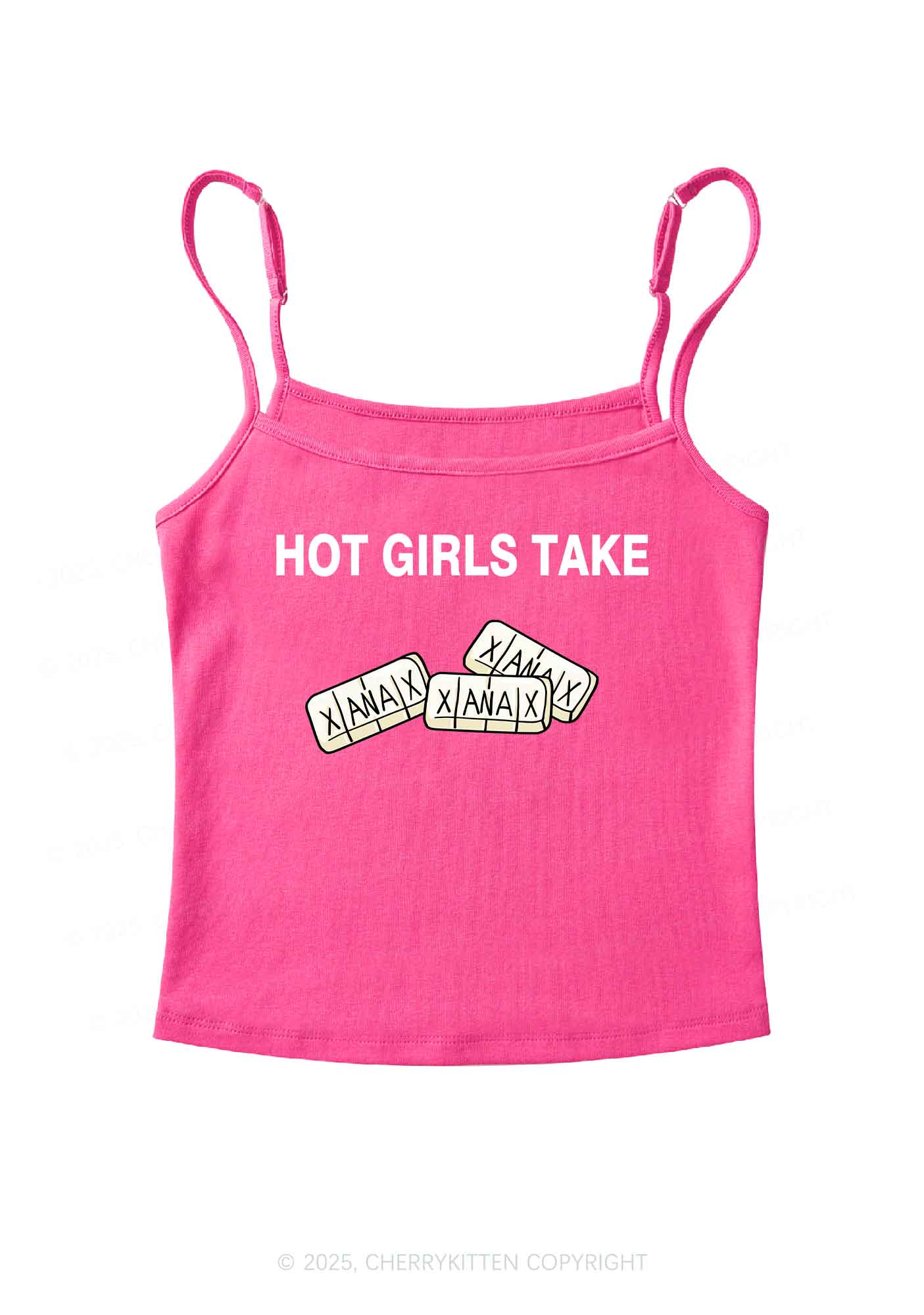 Hot Girls Take Xanax Y2K Spaghetti Strap Cami Cherrykitten
