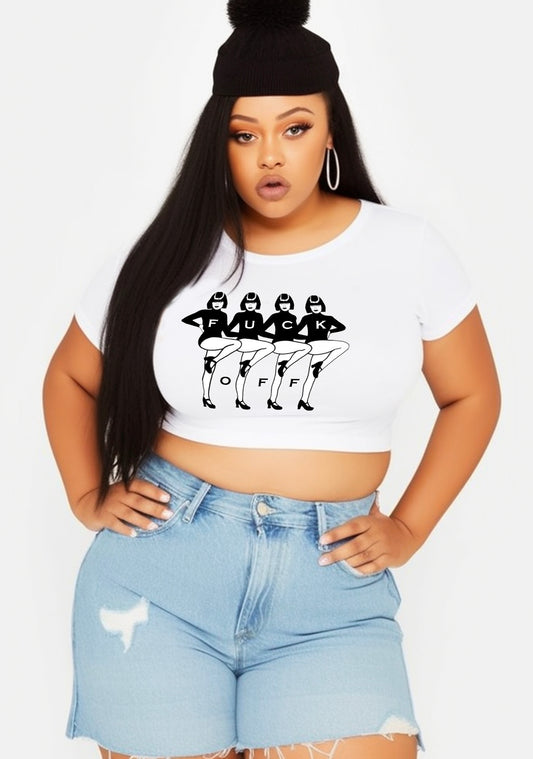 Curvy F Off Dancing Girls Baby Tee