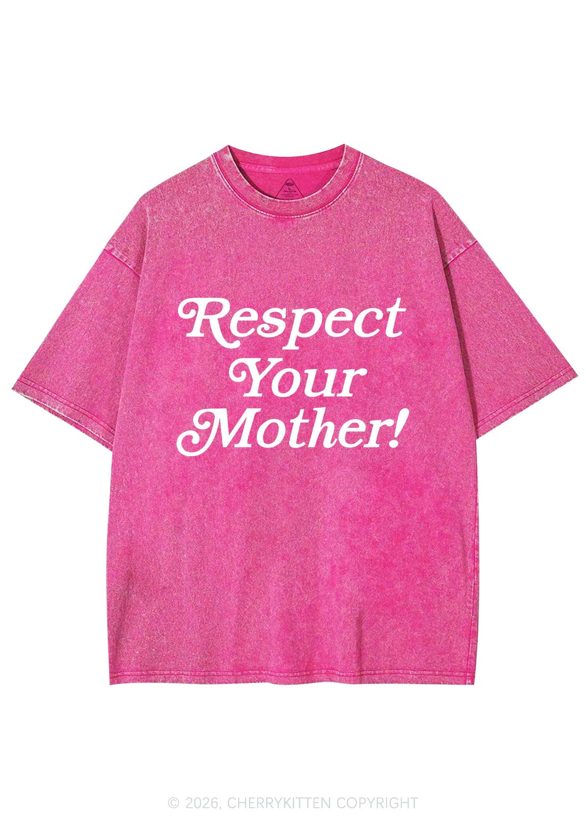 Respect Your Mother Y2K Shirts Washed Tee Cherrykitten