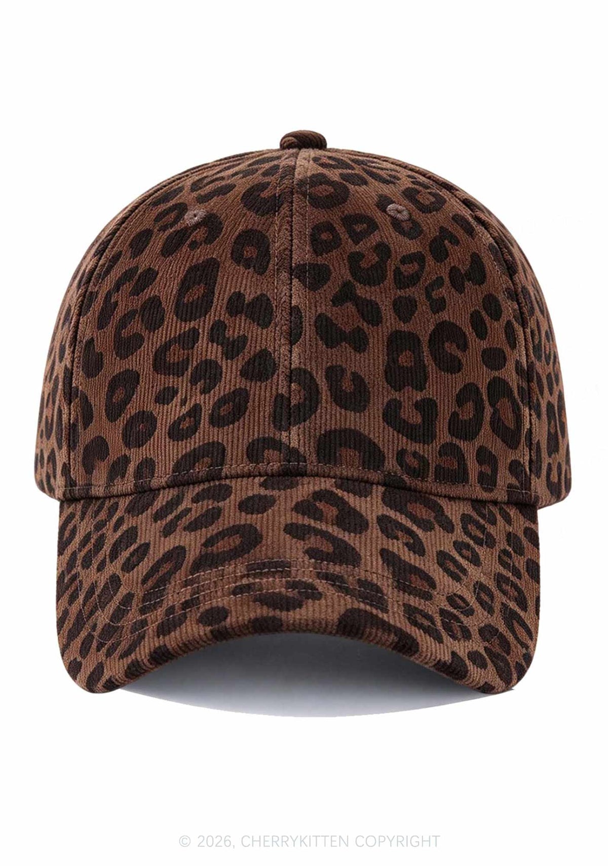 Corduroy Leopard Y2K Baseball Cap Cherrykitten