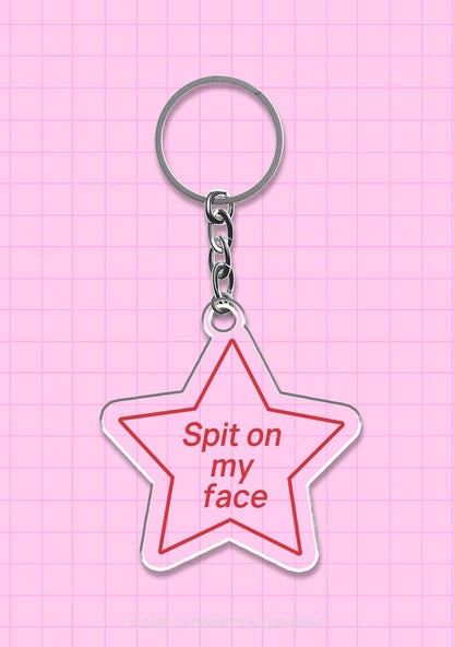 Spit On My Face 1Pc Y2K Keychain Cherrykitten