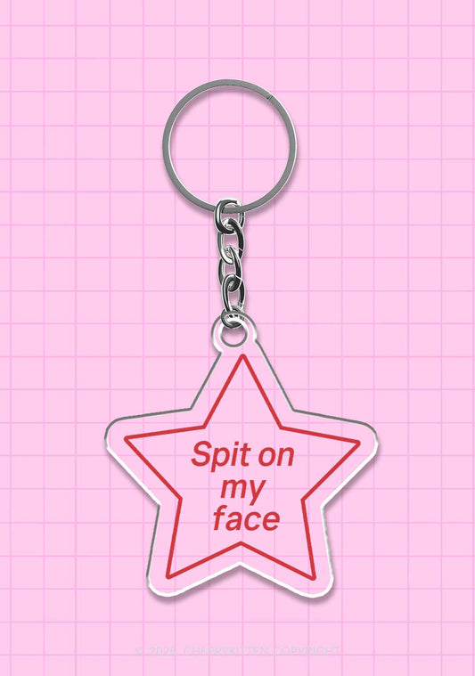 Spit On My Face 1Pc Y2K Keychain Cherrykitten