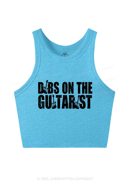 Dibs On The Guitarist Y2K Crop Tank Top Cherrykitten