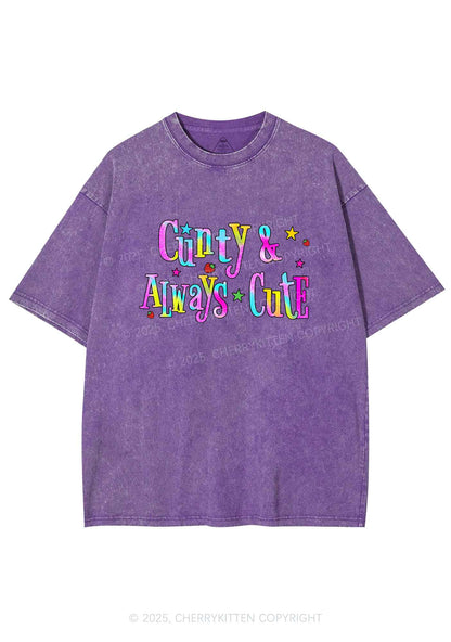 Cxxty Always Cute Y2K Shirts Washed Tee Cherrykitten