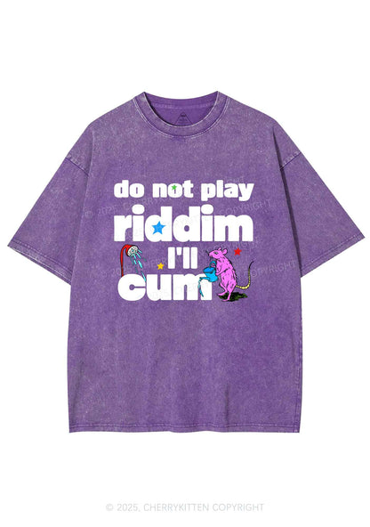 Do Not Play Riddim Y2K Shirts Washed Tee Cherrykitten
