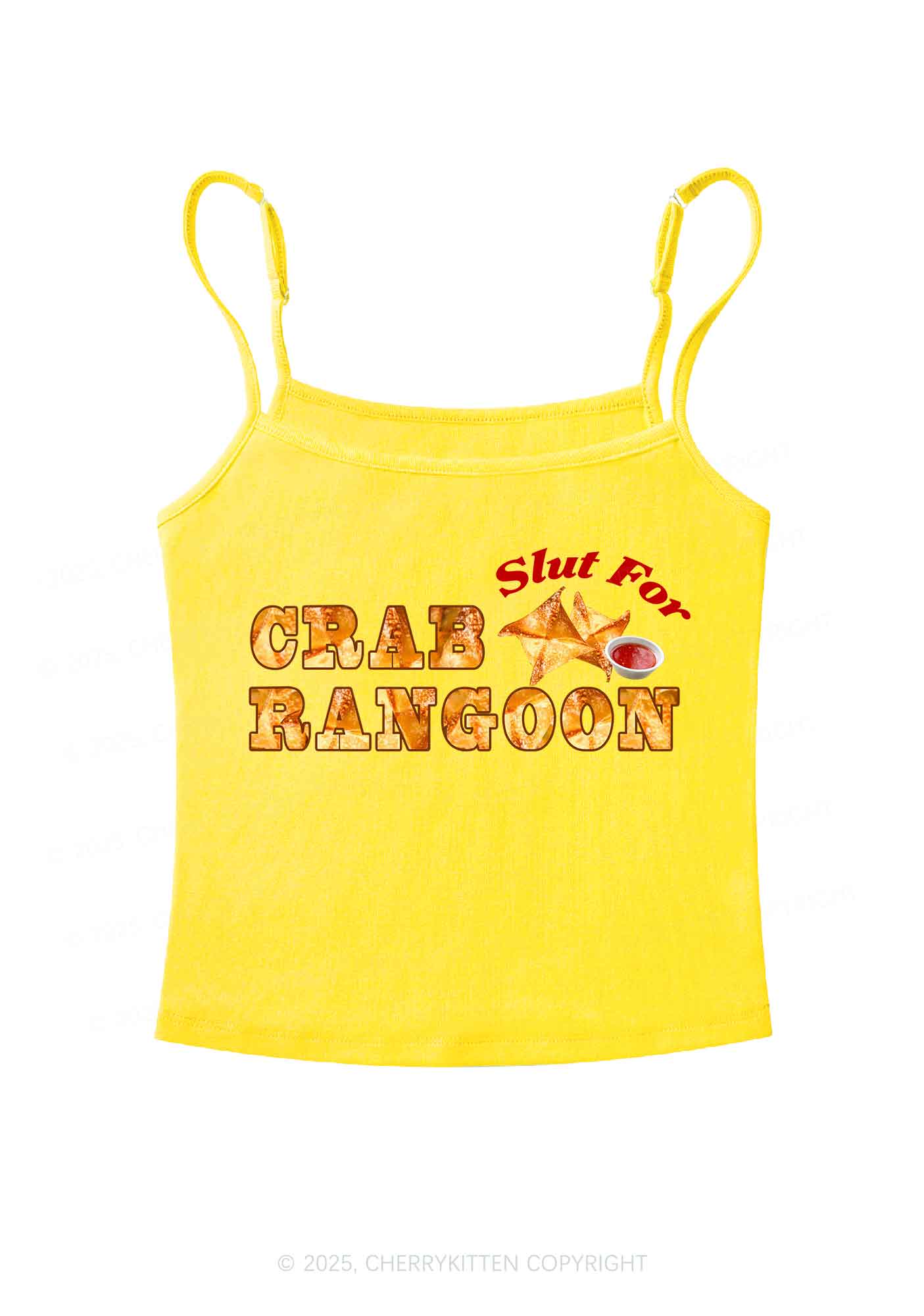 Slxt For Carb Rangoon Y2K Spaghetti Strap Cami Cherrykitten