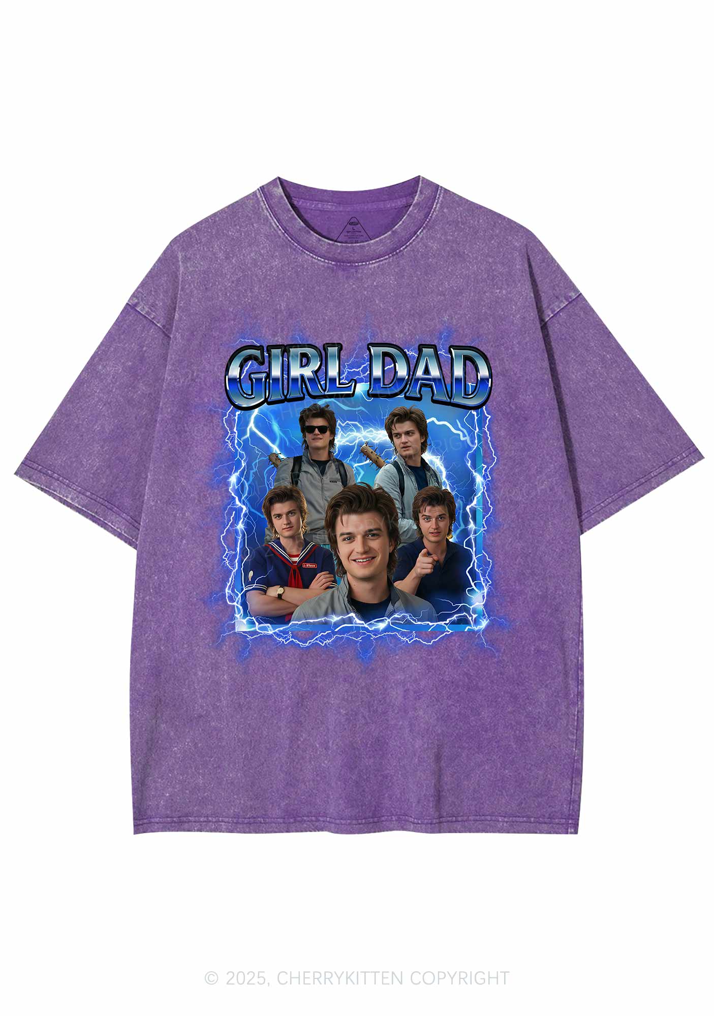 Girl Dad Y2K Shirts Washed Tee Cherrykitten