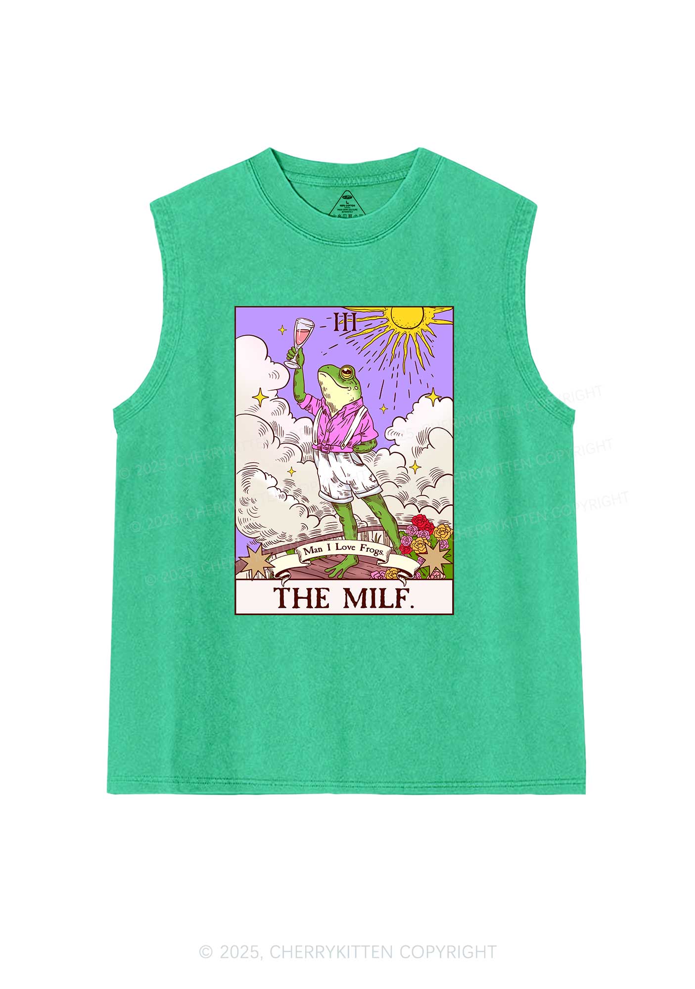 The Mxxf Frog Y2K Washed Muscle Tank Cherrykitten