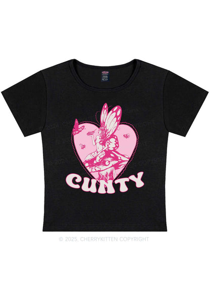 Butterfly Cxnty Y2K Baby Tee Cherrykitten