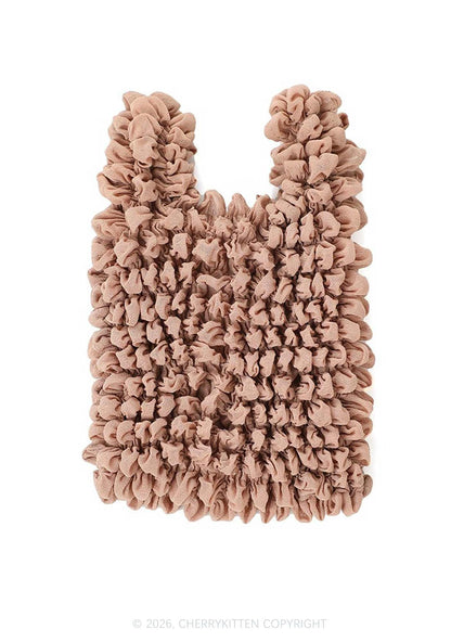 Ruffle Stretchable Magic Handbag Y2K Tote Bags Cherrykitten