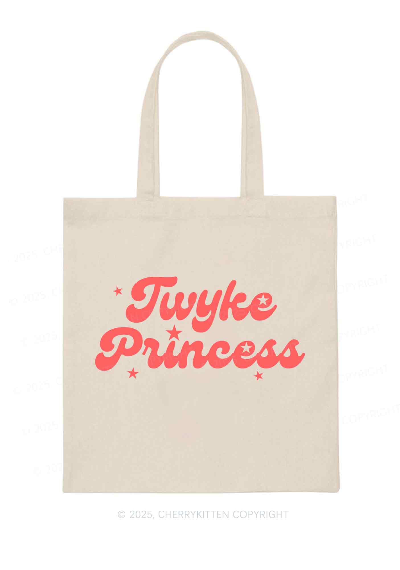 Twyke Princess Pride Y2K Canvas Tote Bag Cherrykitten