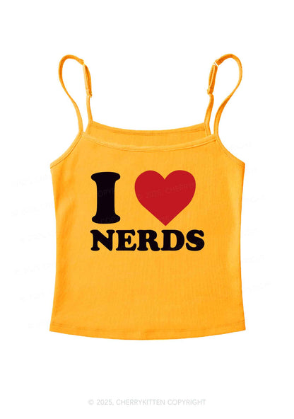 I Love Nerds Y2K Spaghetti Strap Cami Cherrykitten