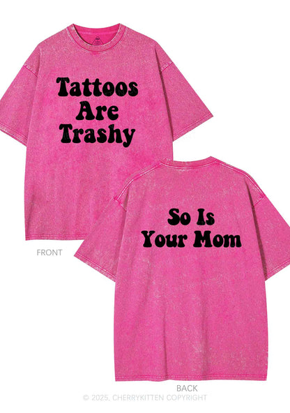 So Is Your Mom Two Sides Y2K Shirts Washed Tee Cherrykitten