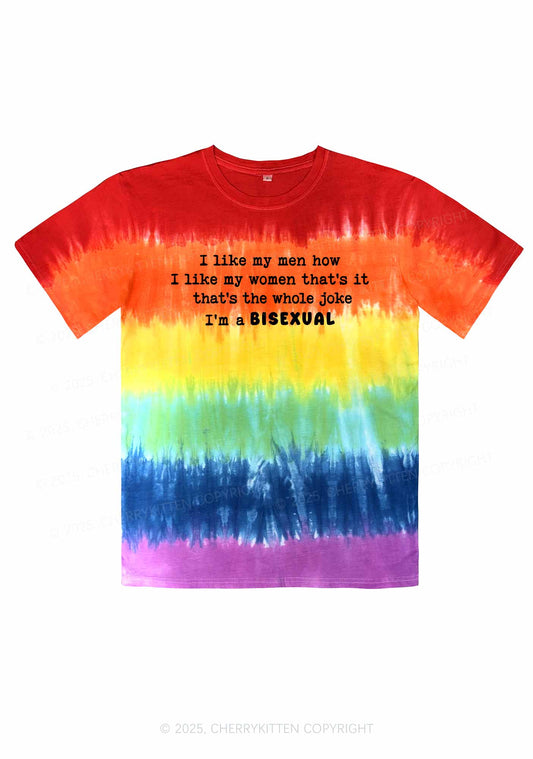 I'm A Bisexual Pride Y2K Tie Dye Shirts Cherrykitten