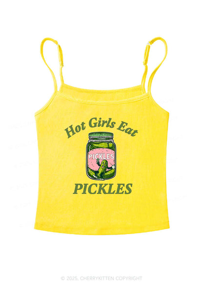 Hot Girls Eat Pickles Y2K Spaghetti Strap Cami Cherrykitten