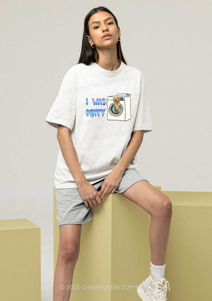 I Was Dirty Y2K Chunky Shirt Cherrykitten