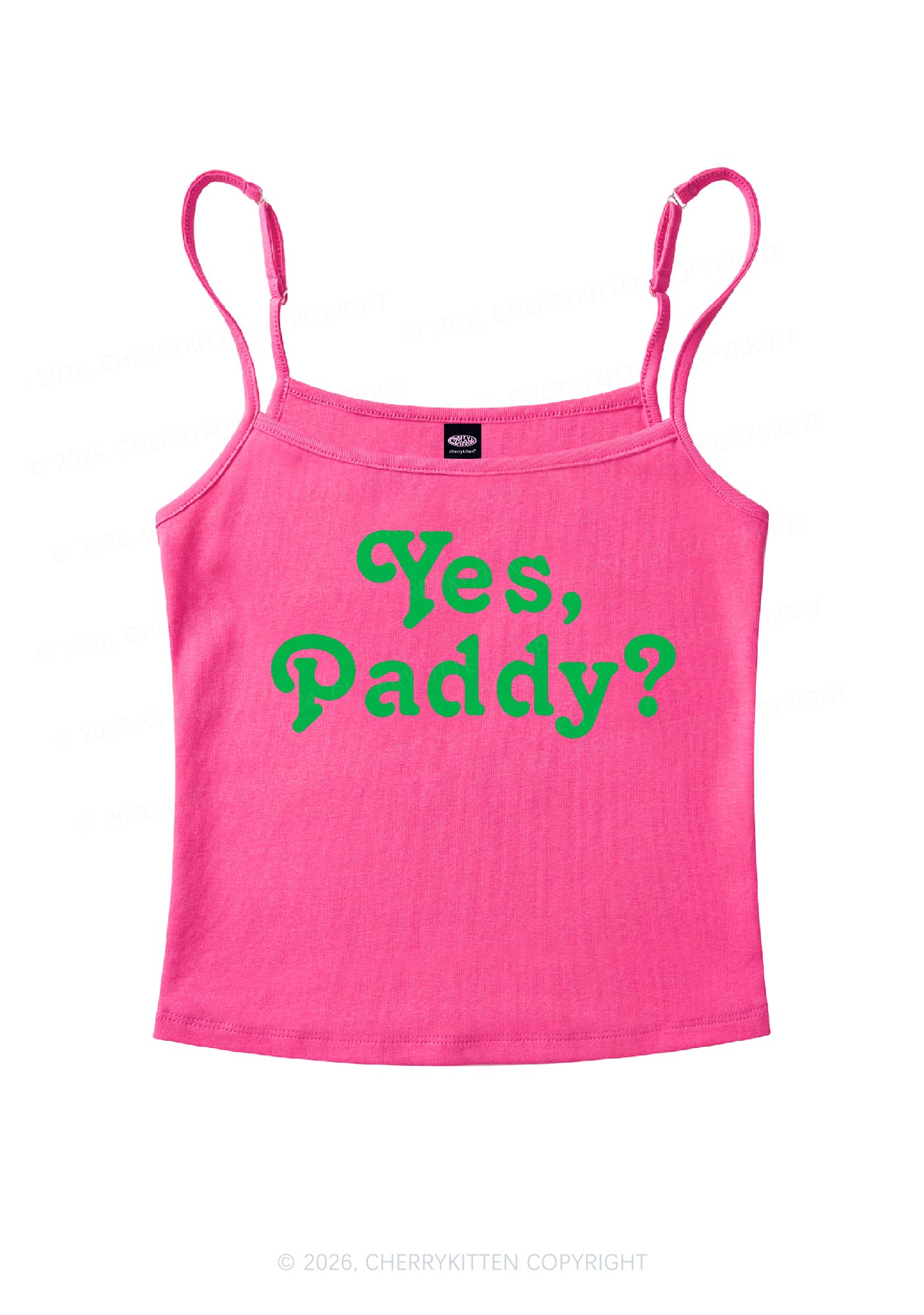 Yes Paddy St Patricks Y2K Spaghetti Strap Cami Cherrykitten