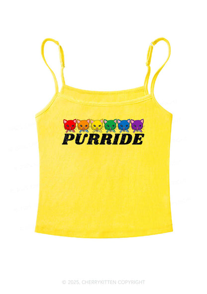 Purride Cat Pride Y2K Spaghetti Strap Cami Cherrykitte
