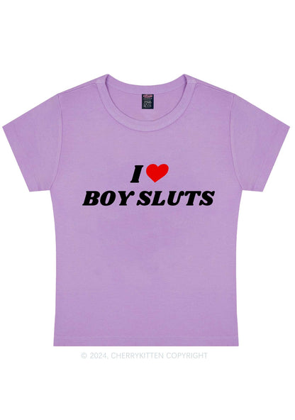 I Love Boy Slxt Y2K Baby Tee Cherrykitten