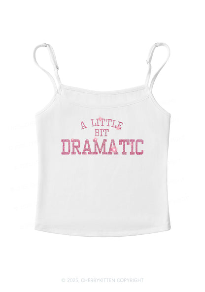 Rhinestone A Little Bit Dramatic Y2K Spaghetti Strap Cami Cherrykitten