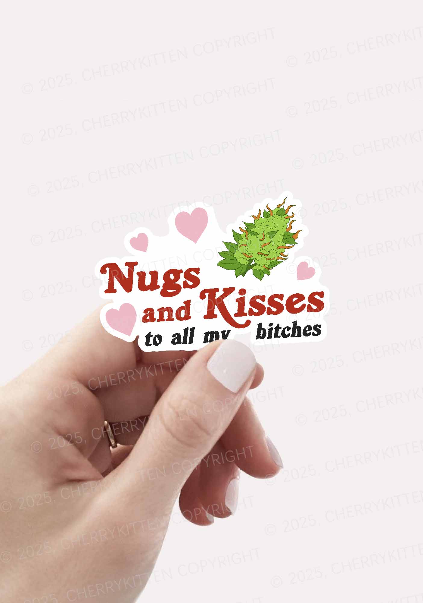 Nxgs And Kisses 1Pc Y2K Sticker Cherrykitten