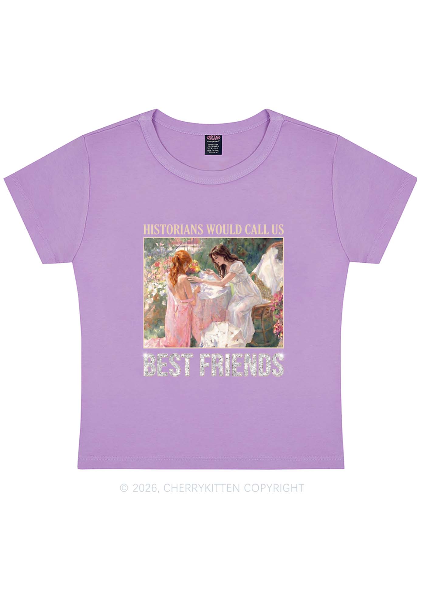 Historians Call Us Best Friends Pride Y2K Baby Tee Cherrykitten