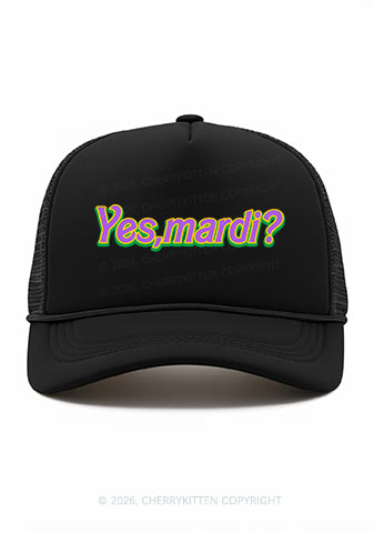 Yes Mardi Y2K Trucker Hat Cherrykitten