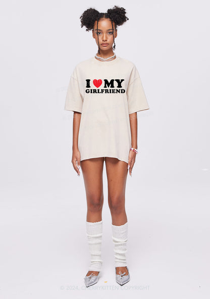 I Love Girlfriend Y2K Valentine's Day Washed Tee Cherrykitten