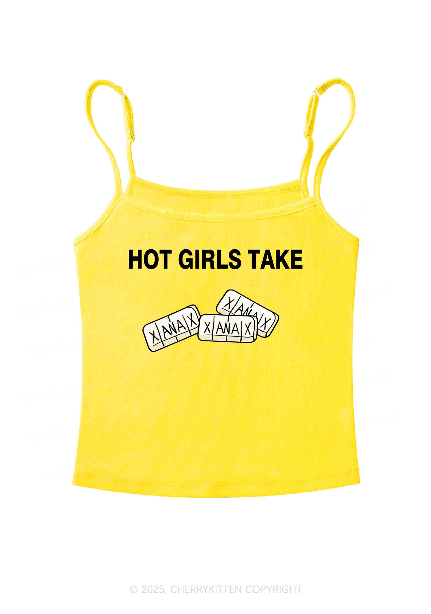 Hot Girls Take Xanax Y2K Spaghetti Strap Cami Cherrykitten