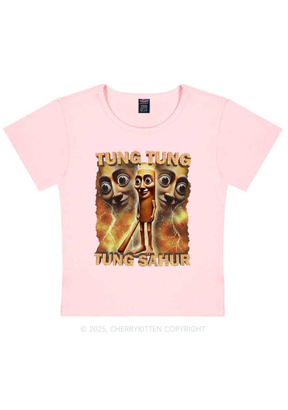 Tung Sahur Italian Brainrot Shirt Y2K Baby Tee Cherrykitten
