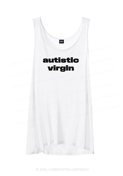 Autistic Virgin Y2K Sheer Boyfriend Tank Cherrykitten