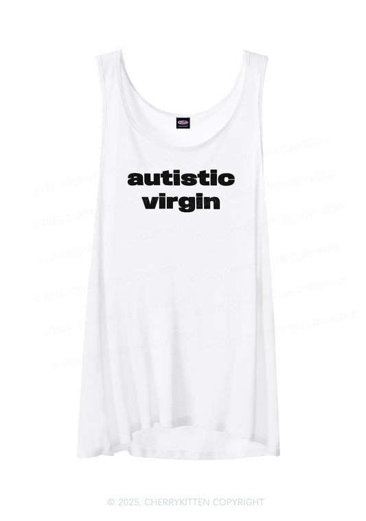 Autistic Virgin Y2K Sheer Boyfriend Tank Cherrykitten