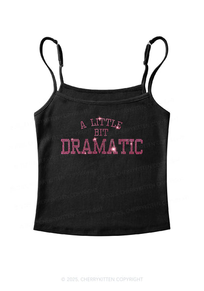 Rhinestone A Little Bit Dramatic Y2K Spaghetti Strap Cami Cherrykitten