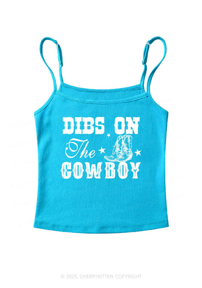 Dibs On The Cowboy Y2K Spaghetti Strap Cami Cherrykitten