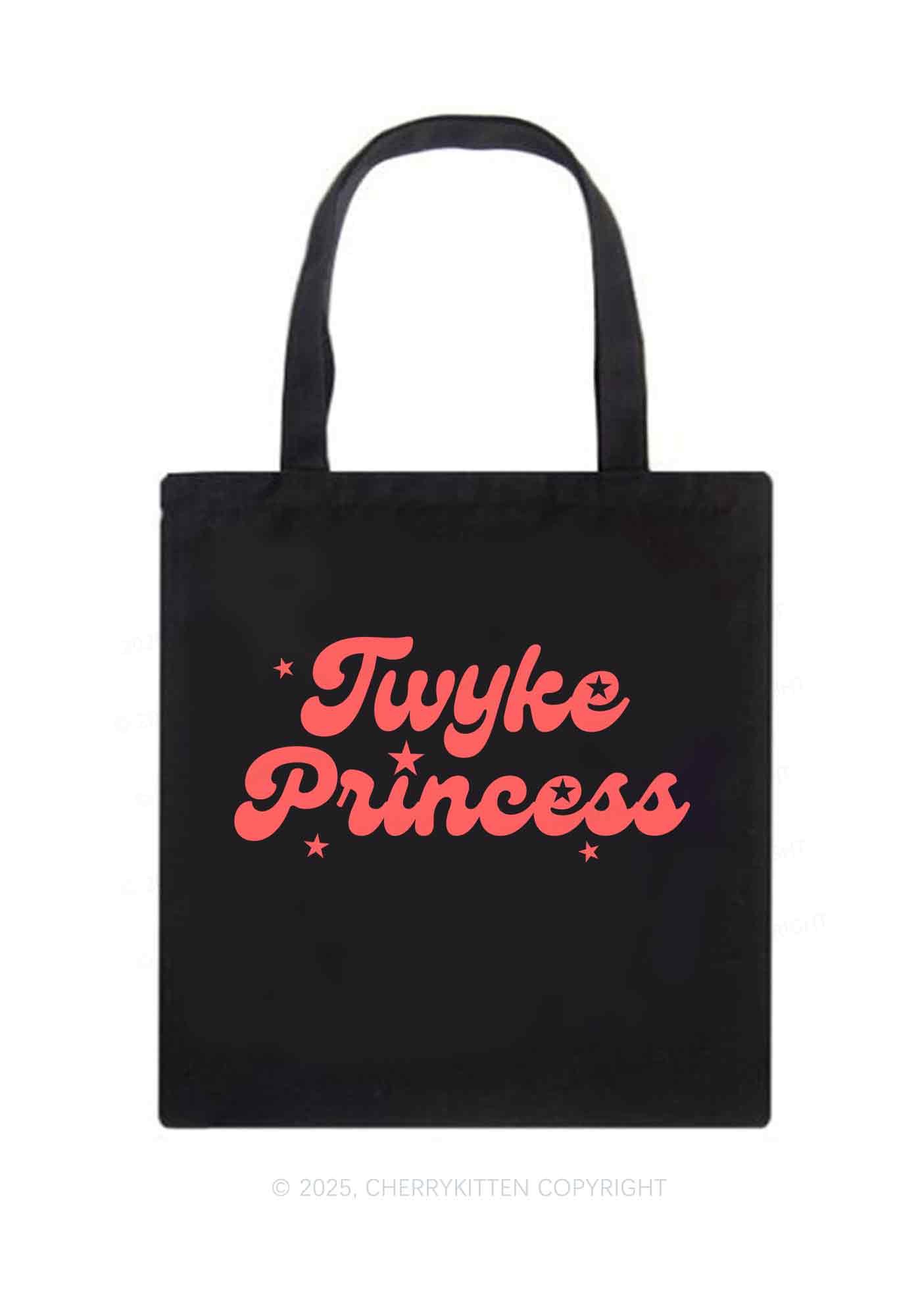 Twyke Princess Pride Y2K Canvas Tote Bag Cherrykitten