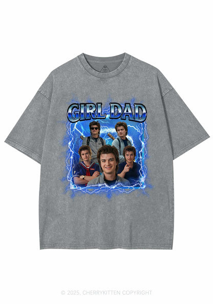 Girl Dad Y2K Shirts Washed Tee Cherrykitten