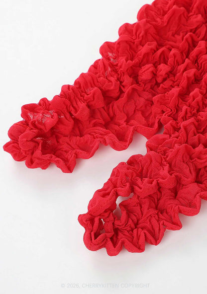 Ruffle Stretchable Magic Handbag Y2K Tote Bags Cherrykitten