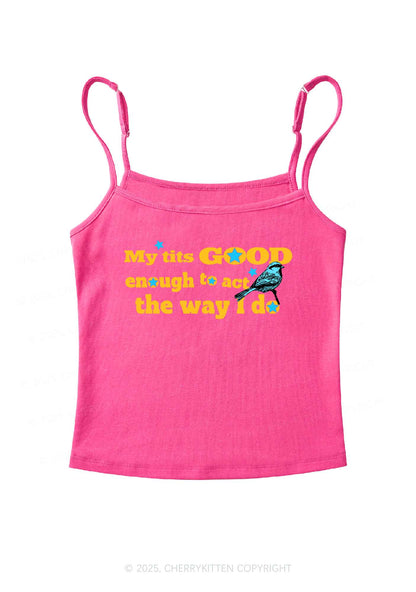 Good To Act Way Y2K Spaghetti Strap Cami Cherrykitten