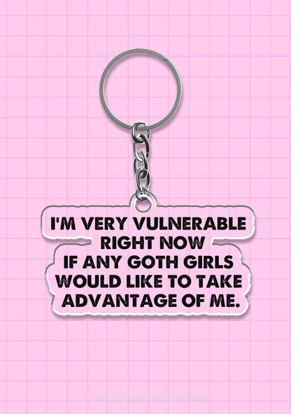 Im Vulnerable 1Pc Y2K Keychain Cherrykitten
